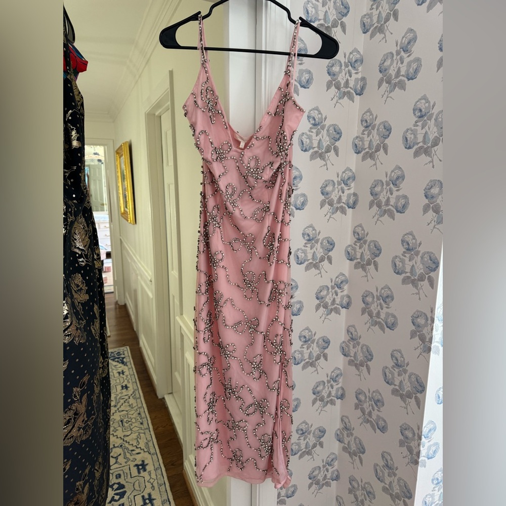 LoveShackFancy Kaylen beaded bow dress - Picture 2 of 3